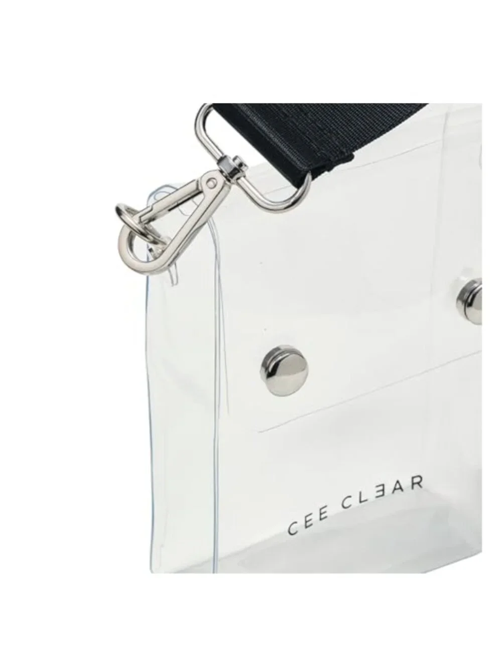 Clear Stadium Approved Crossbody Bag with Detachable Strap